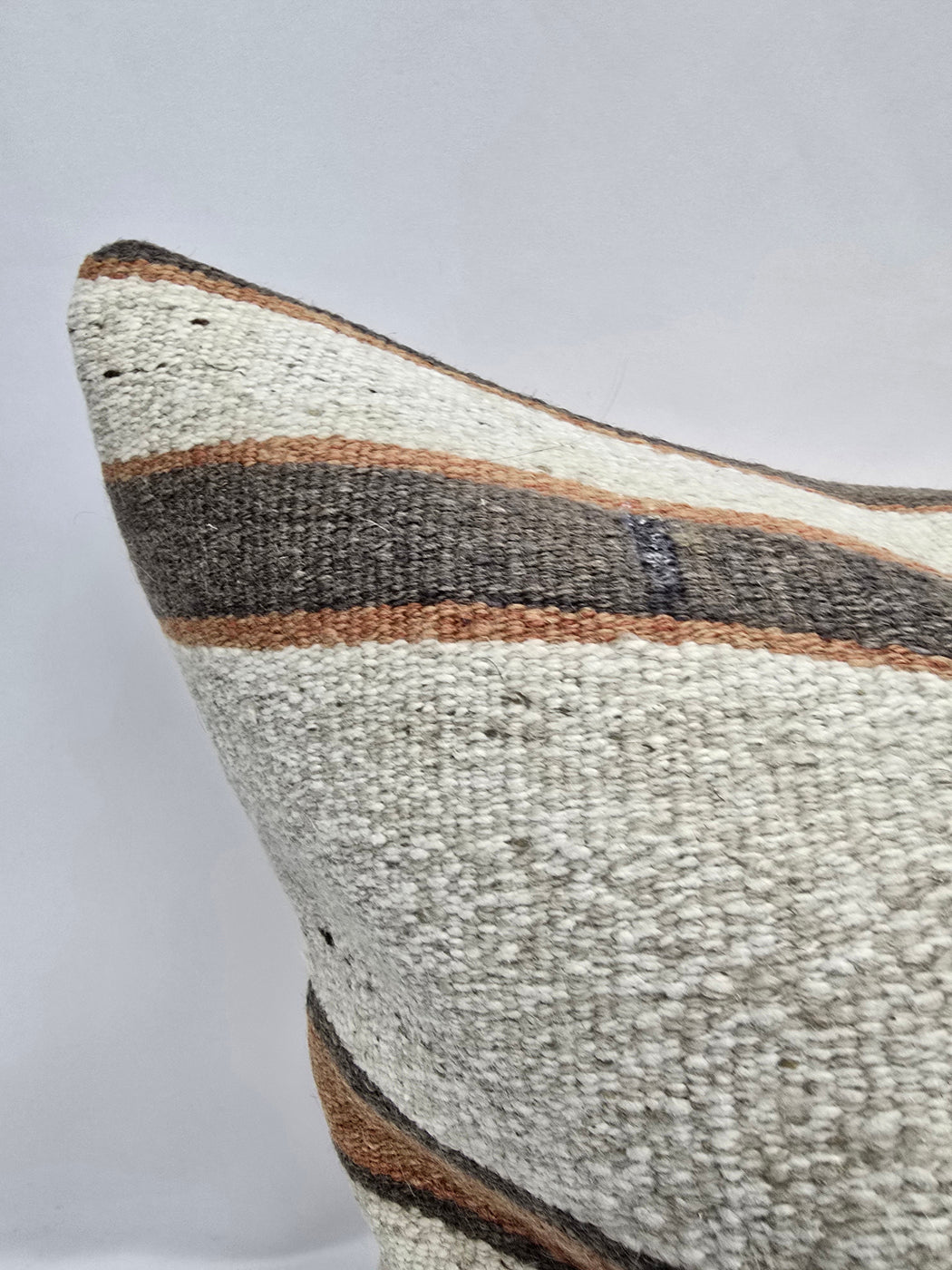 Turkish Hemp Pillow Cushion Natural Cream Brown Pillow Cushion Cover 24" x 24" #9327