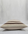 Turkish Hemp Pillow Cushion Natural Cream Brown Pillow Cushion Cover 24" x 24" #9327