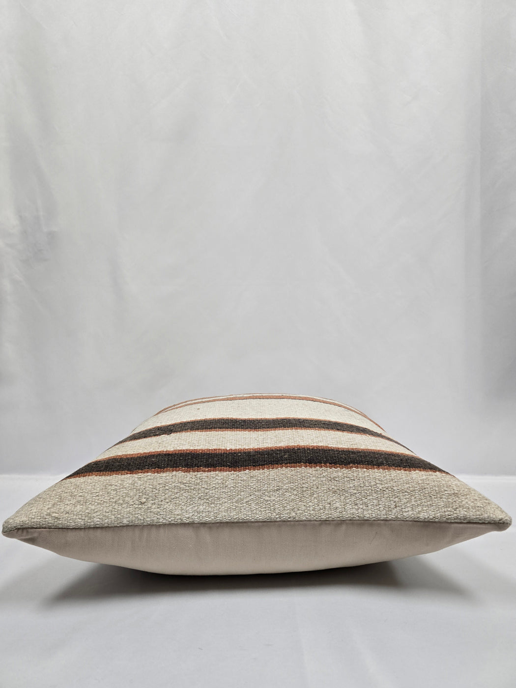 Turkish Hemp Pillow Cushion Natural Cream Brown Pillow Cushion Cover 24" x 24" #9327