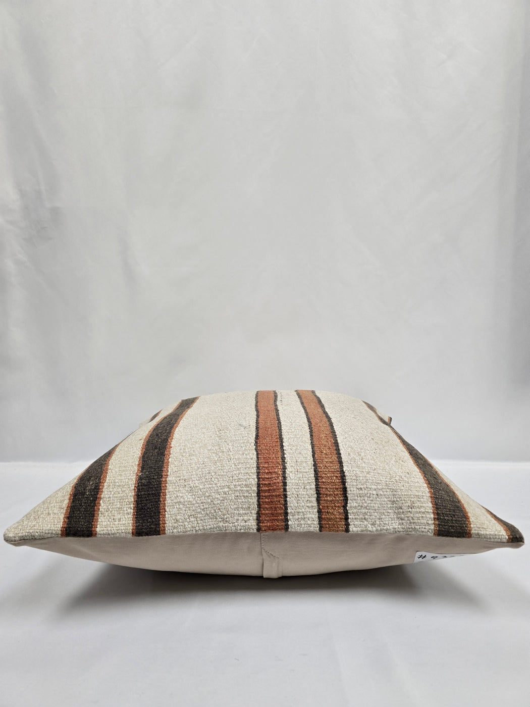 Turkish Hemp Pillow Cushion Natural Cream Brown Pillow Cushion Cover 24" x 24" #9327