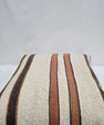Turkish Hemp Pillow Cushion Natural Cream Brown Pillow Cushion Cover 24" x 24" #9327
