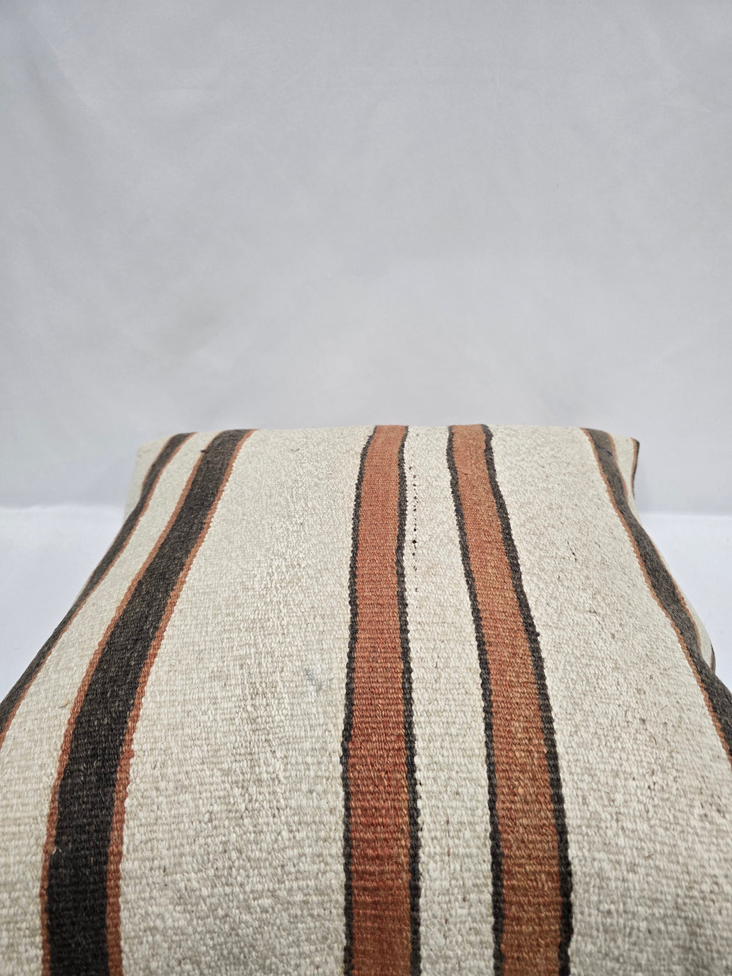 Turkish Hemp Pillow Cushion Natural Cream Brown Pillow Cushion Cover 24" x 24" #9327