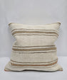 Turkish Hemp Pillow Cushion Natural Cream Gray Pillow Cushion Cover 24" x 24" #9325