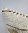 Turkish Hemp Pillow Cushion Natural Cream Gray Pillow Cushion Cover 24" x 24" #9325