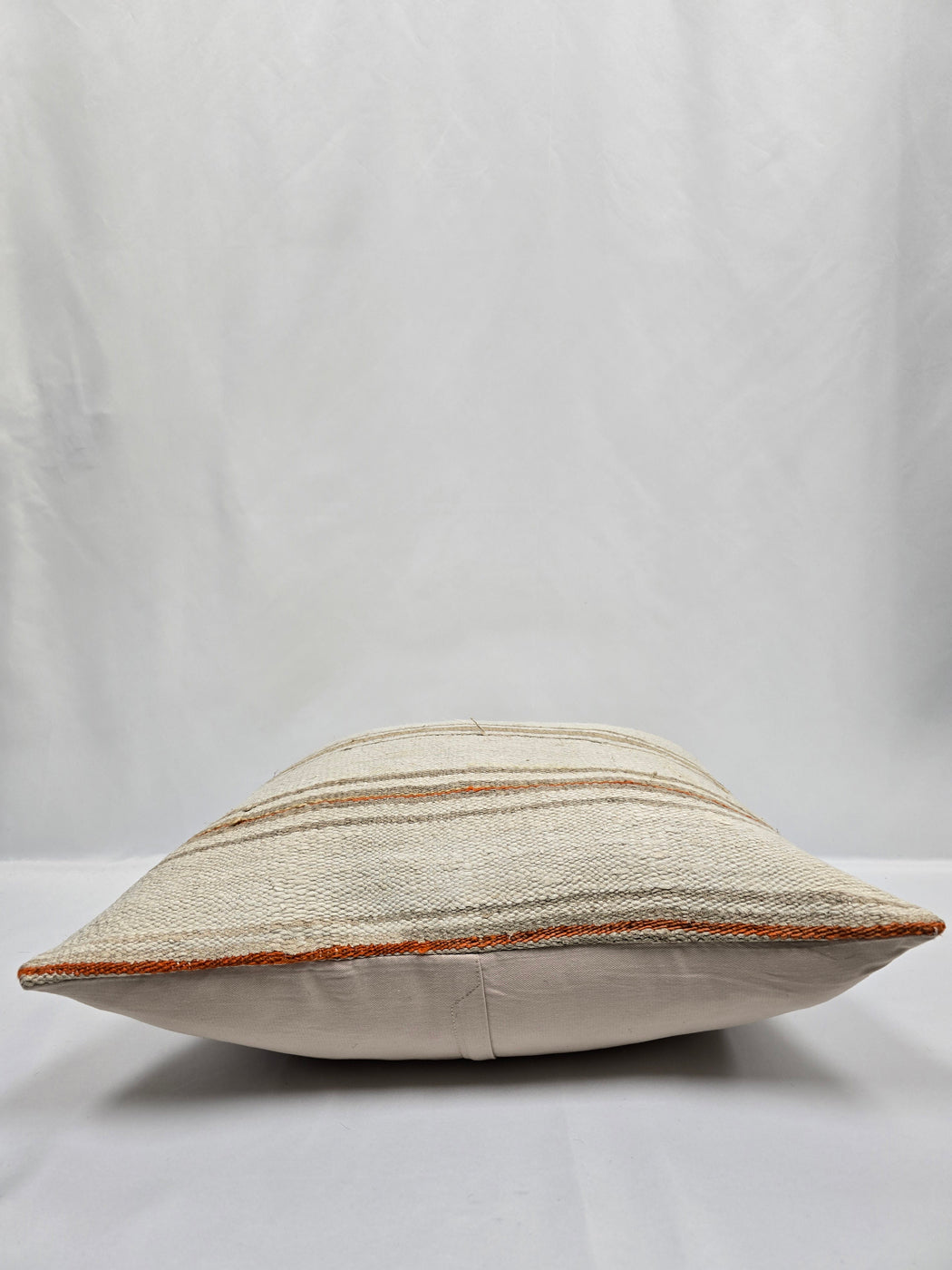 Turkish Hemp Pillow Cushion Natural Cream Gray Pillow Cushion Cover 24" x 24" #9325