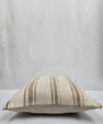 Turkish Hemp Pillow Cushion Natural Cream Gray Pillow Cushion Cover 24" x 24" #9325