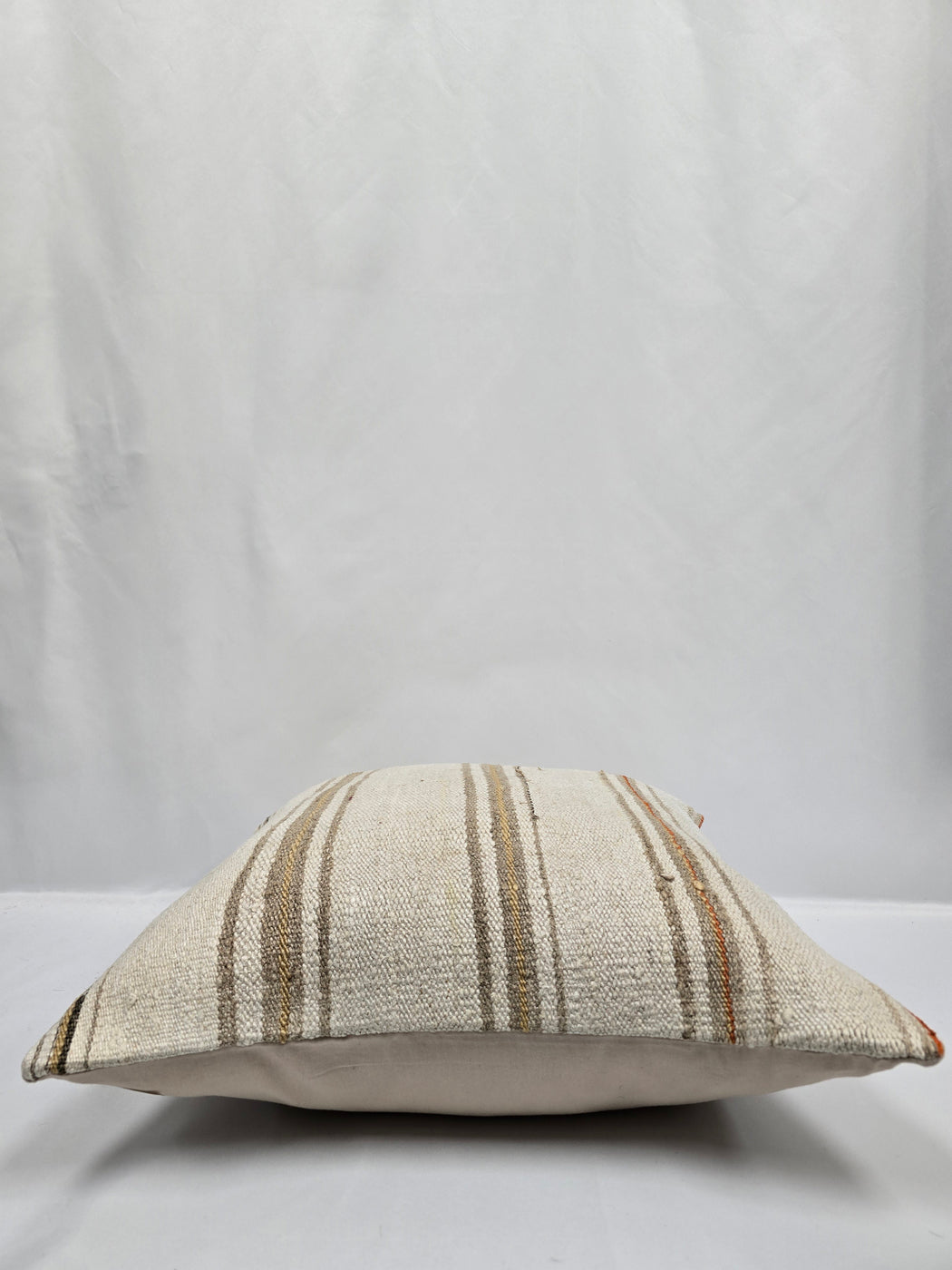 Turkish Hemp Pillow Cushion Natural Cream Gray Pillow Cushion Cover 24" x 24" #9325