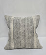 Turkish Hemp Pillow Cushion Natural Cream Black Pillow Cushion Cover 24" x 24" #9324