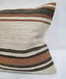 Turkish Hemp Pillow Cushion Natural Cream Brown Pillow Cushion Cover 24" x 24" #9322