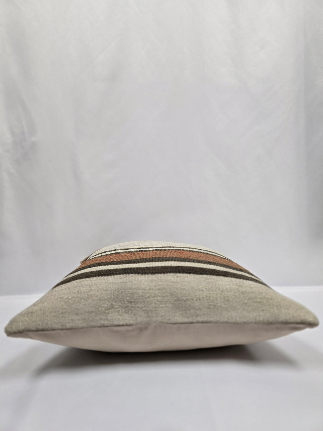 Turkish Hemp Pillow Cushion Natural Cream Brown Pillow Cushion Cover 24" x 24" #9322