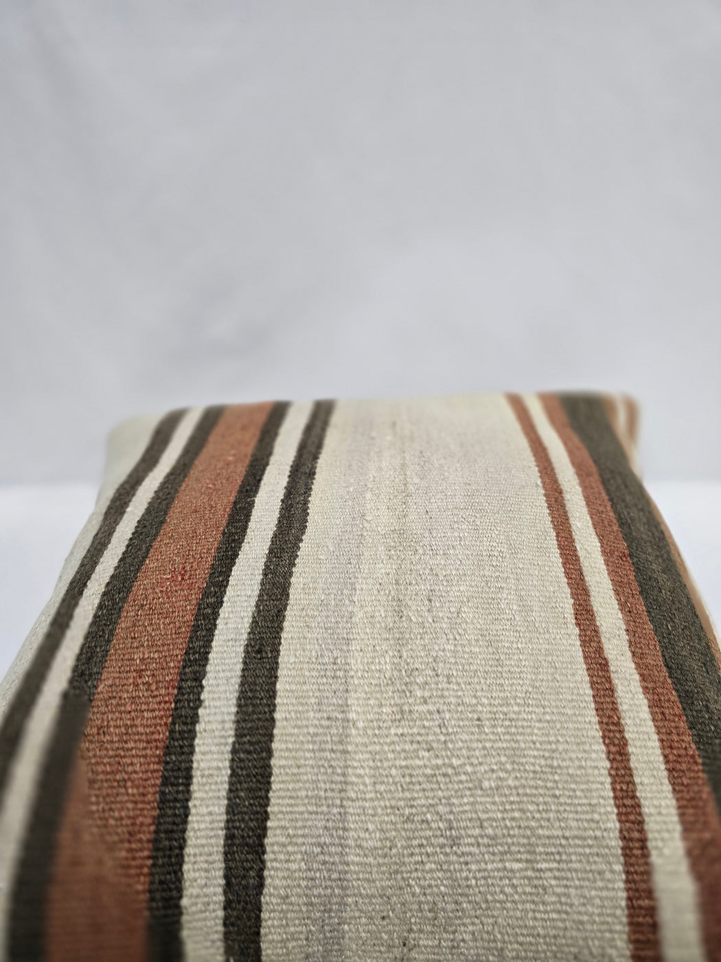 Turkish Hemp Pillow Cushion Natural Cream Brown Pillow Cushion Cover 24" x 24" #9322