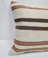 Turkish Hemp Pillow Cushion Natural Cream Brown Pillow Cushion Cover 24" x 24" #9318