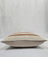Turkish Hemp Pillow Cushion Natural Cream Brown Pillow Cushion Cover 24" x 24" #9318