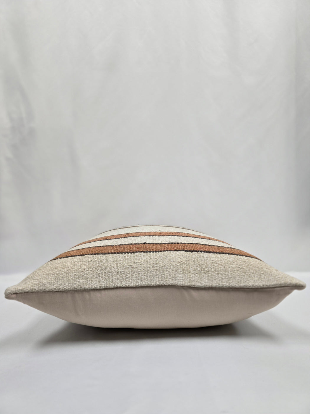Turkish Hemp Pillow Cushion Natural Cream Brown Pillow Cushion Cover 24" x 24" #9318