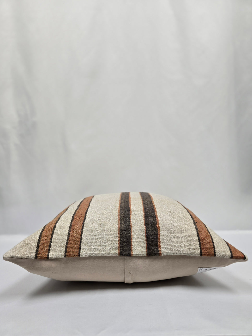 Turkish Hemp Pillow Cushion Natural Cream Brown Pillow Cushion Cover 24" x 24" #9318