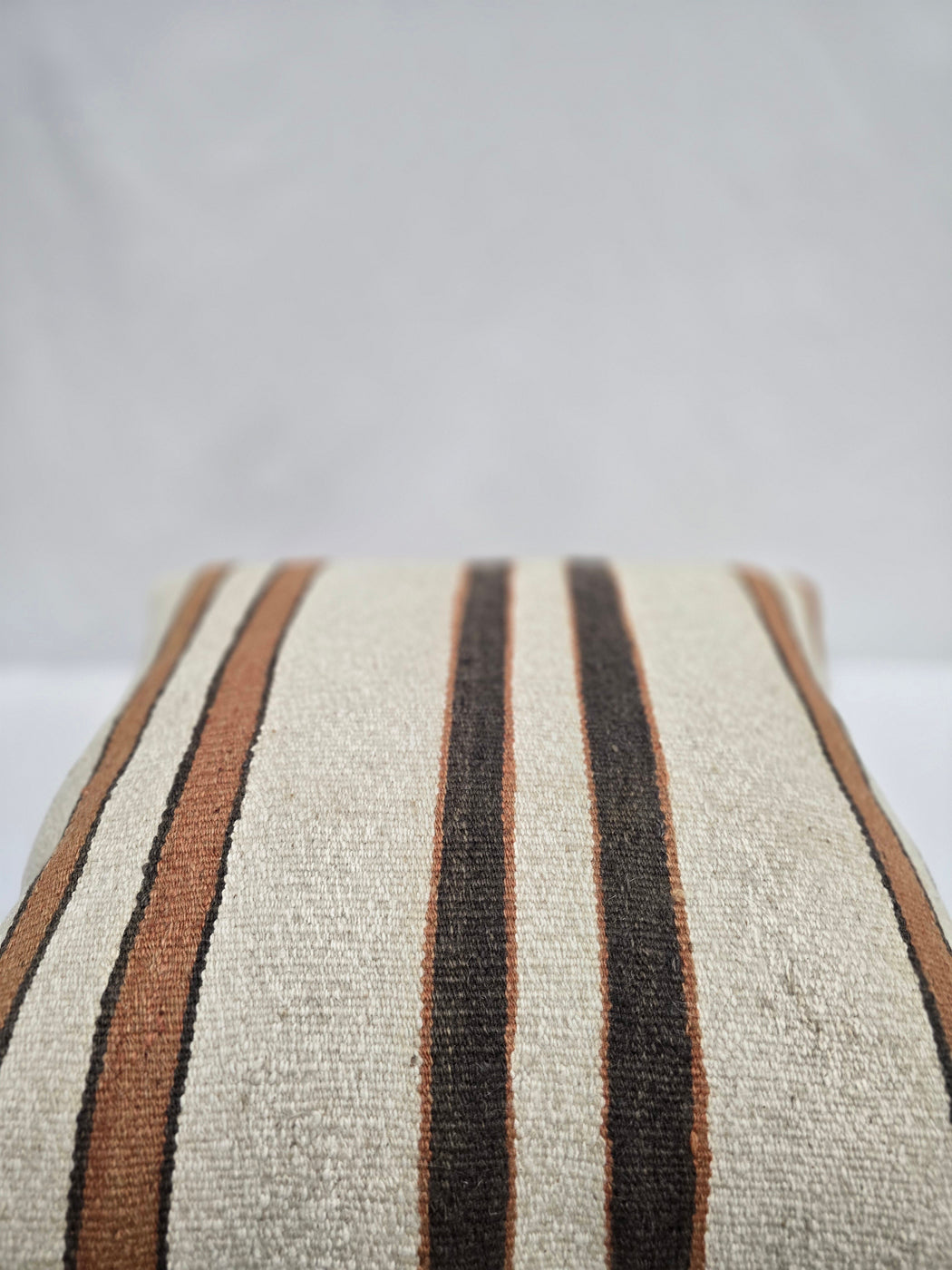 Turkish Hemp Pillow Cushion Natural Cream Brown Pillow Cushion Cover 24" x 24" #9318