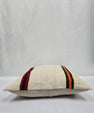 Turkish Hemp Pillow Cushion Natural Cream Black Orange Pillow Cushion Cover 24" x 24" #9317
