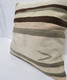 Turkish Hemp Pillow Cushion Natural Cream Brown Pillow Cushion Cover 24" x 24" #9310