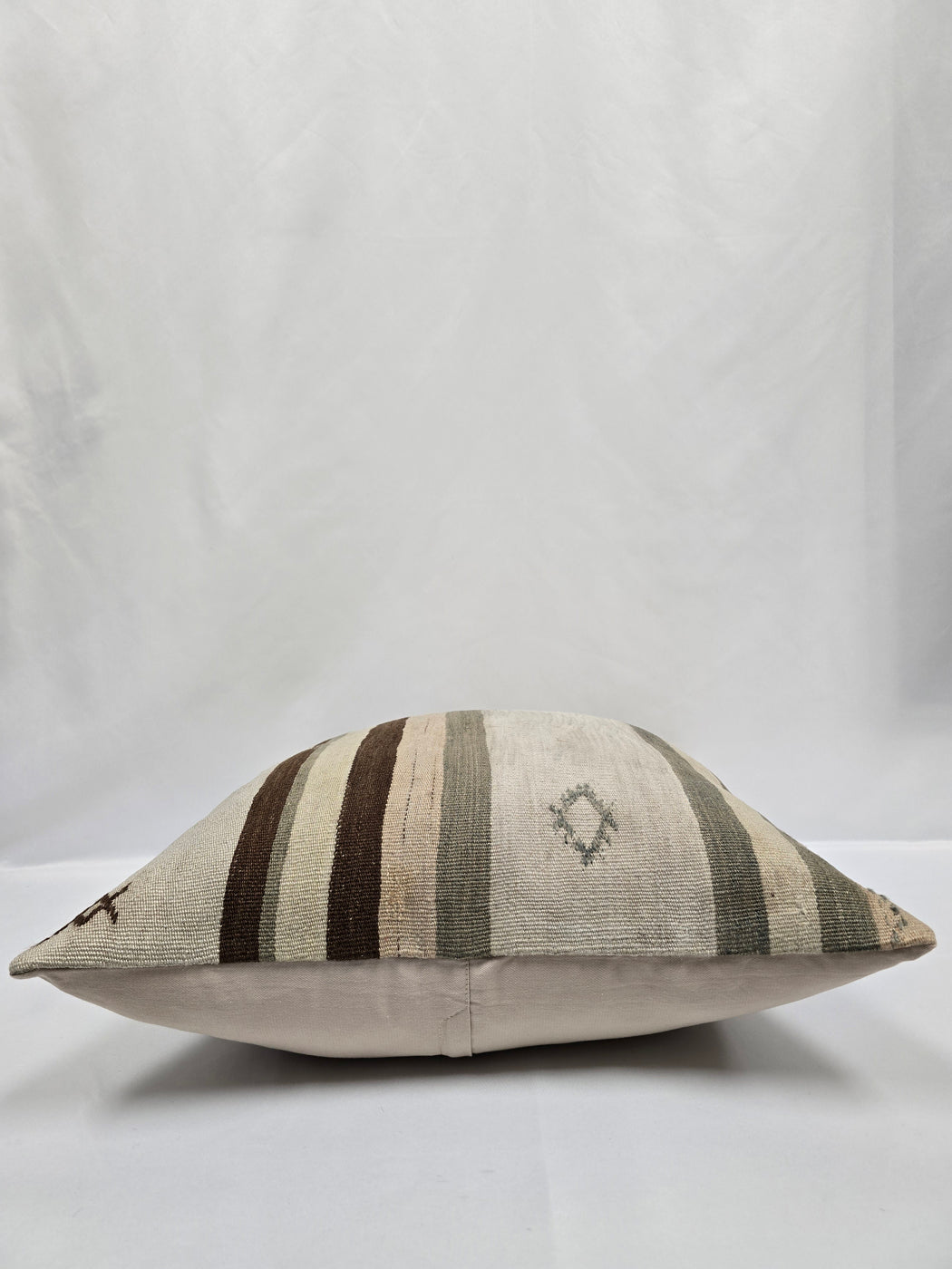 Turkish Hemp Pillow Cushion Natural Cream Brown Pillow Cushion Cover 24" x 24" #9310