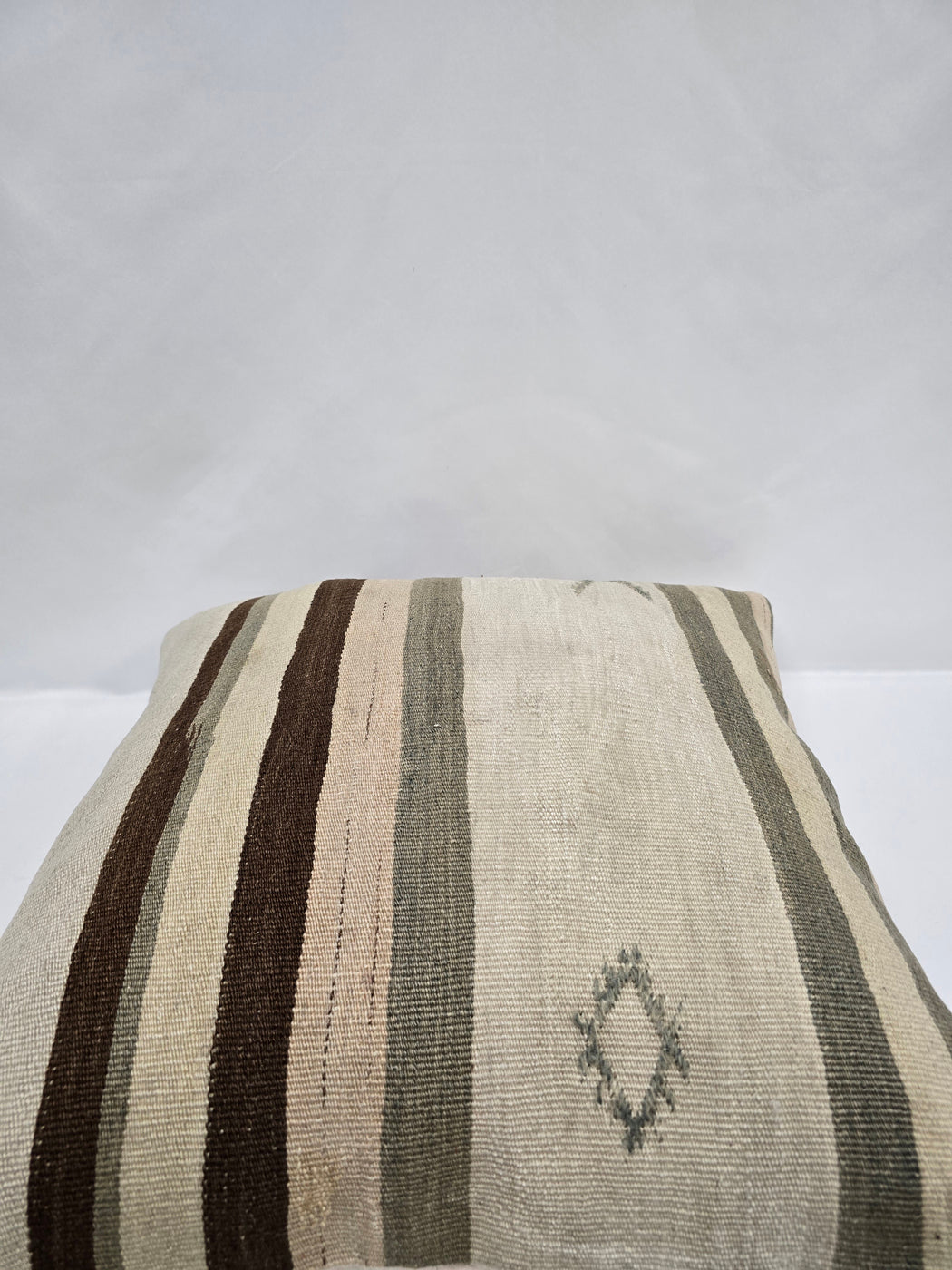 Turkish Hemp Pillow Cushion Natural Cream Brown Pillow Cushion Cover 24" x 24" #9310