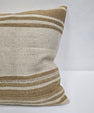 Turkish Hemp Pillow Cushion Natural Cream Tan Pillow Cushion Cover 24" x 24" #9306