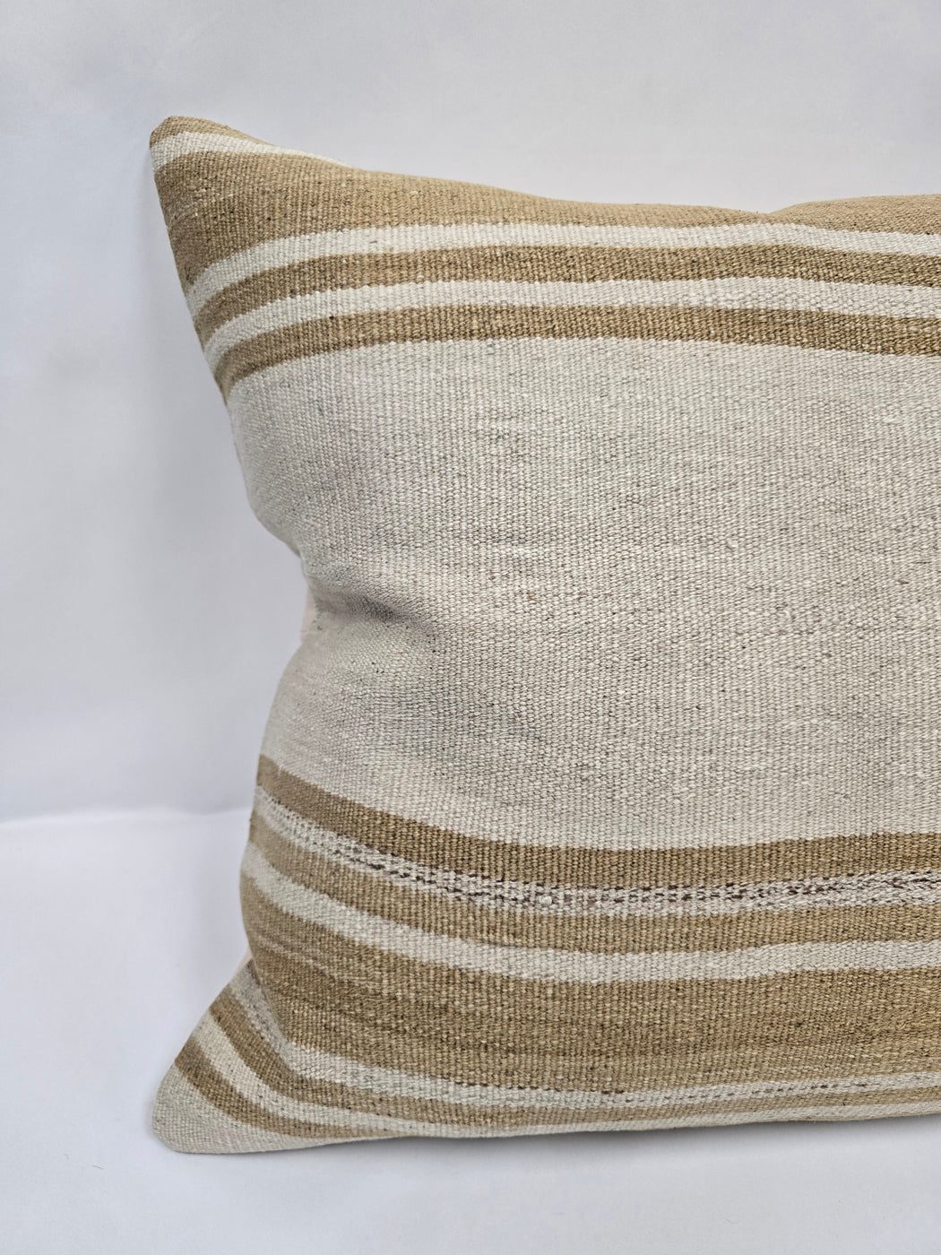 Turkish Hemp Pillow Cushion Natural Cream Tan Pillow Cushion Cover 24" x 24" #9306