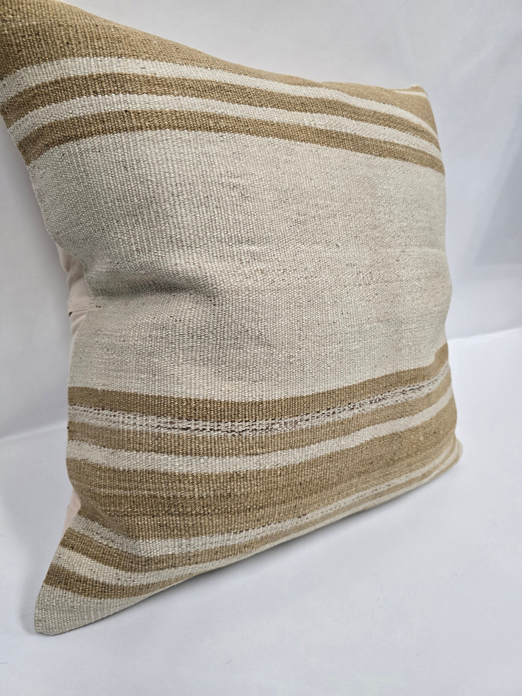 Turkish Hemp Pillow Cushion Natural Cream Tan Pillow Cushion Cover 24" x 24" #9306