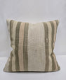 Turkish Hemp Pillow Cushion Natural Cream Green Pillow Cushion Cover 24" x 24" #9305