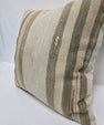 Turkish Hemp Pillow Cushion Natural Cream Green Pillow Cushion Cover 24" x 24" #9305