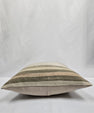 Turkish Hemp Pillow Cushion Natural Cream Green Pillow Cushion Cover 24" x 24" #9305