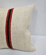 Turkish Hemp Pillow Cushion Natural Cream Black Orange Pillow Cushion Cover 24" x 24" #9304