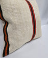 Turkish Hemp Pillow Cushion Natural Cream Black Orange Pillow Cushion Cover 24" x 24" #9304