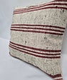 Turkish Hemp Pillow Cushion Natural Cream Black Pillow Cushion Cover 24" x 24" #9296