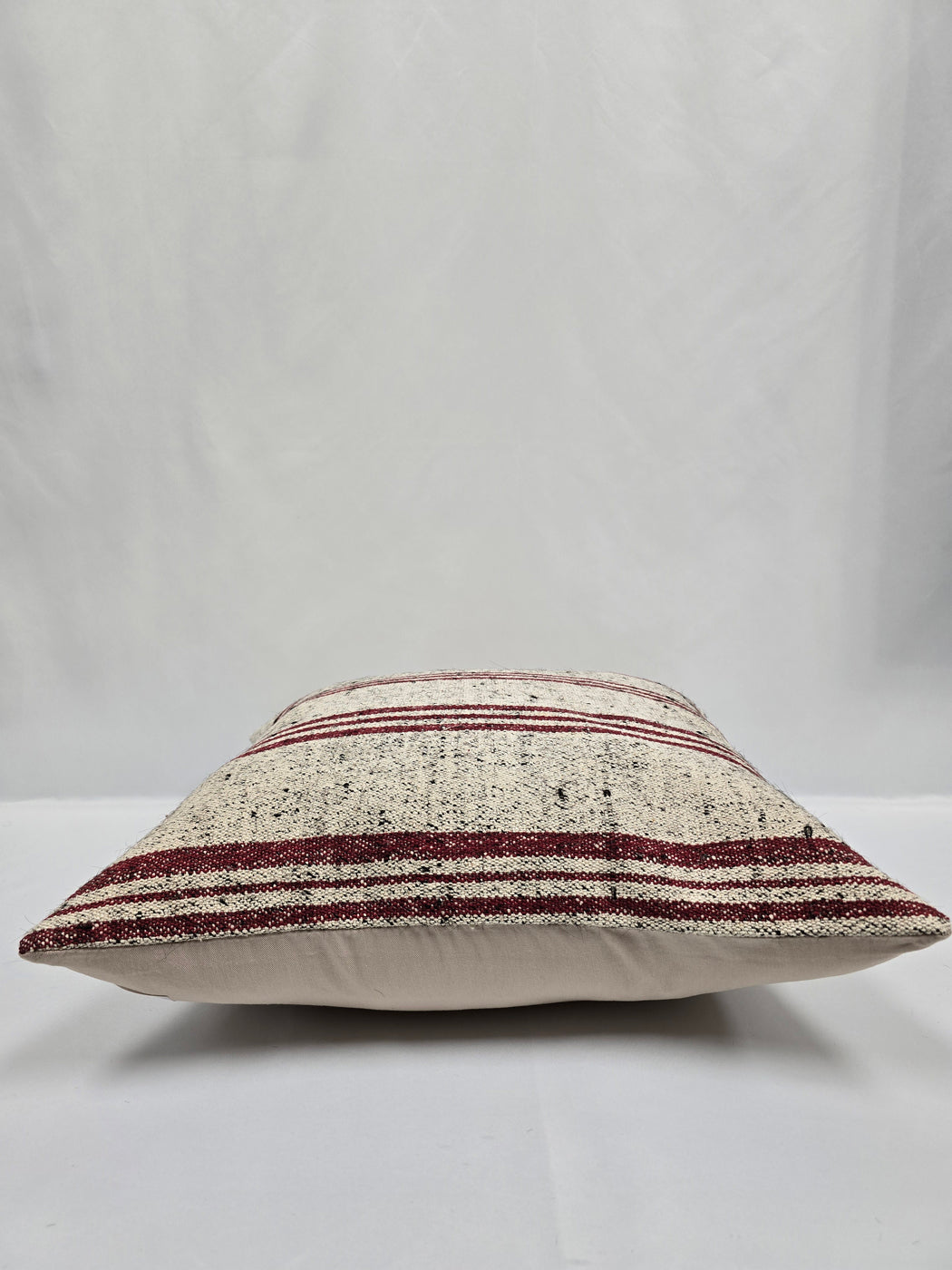 Turkish Hemp Pillow Cushion Natural Cream Black Pillow Cushion Cover 24" x 24" #9296