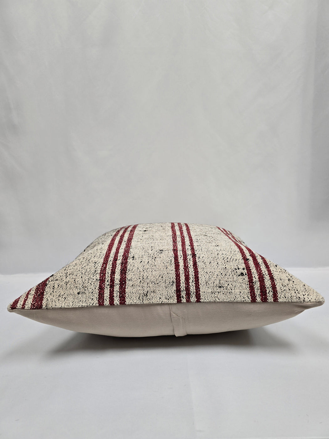 Turkish Hemp Pillow Cushion Natural Cream Black Pillow Cushion Cover 24" x 24" #9296
