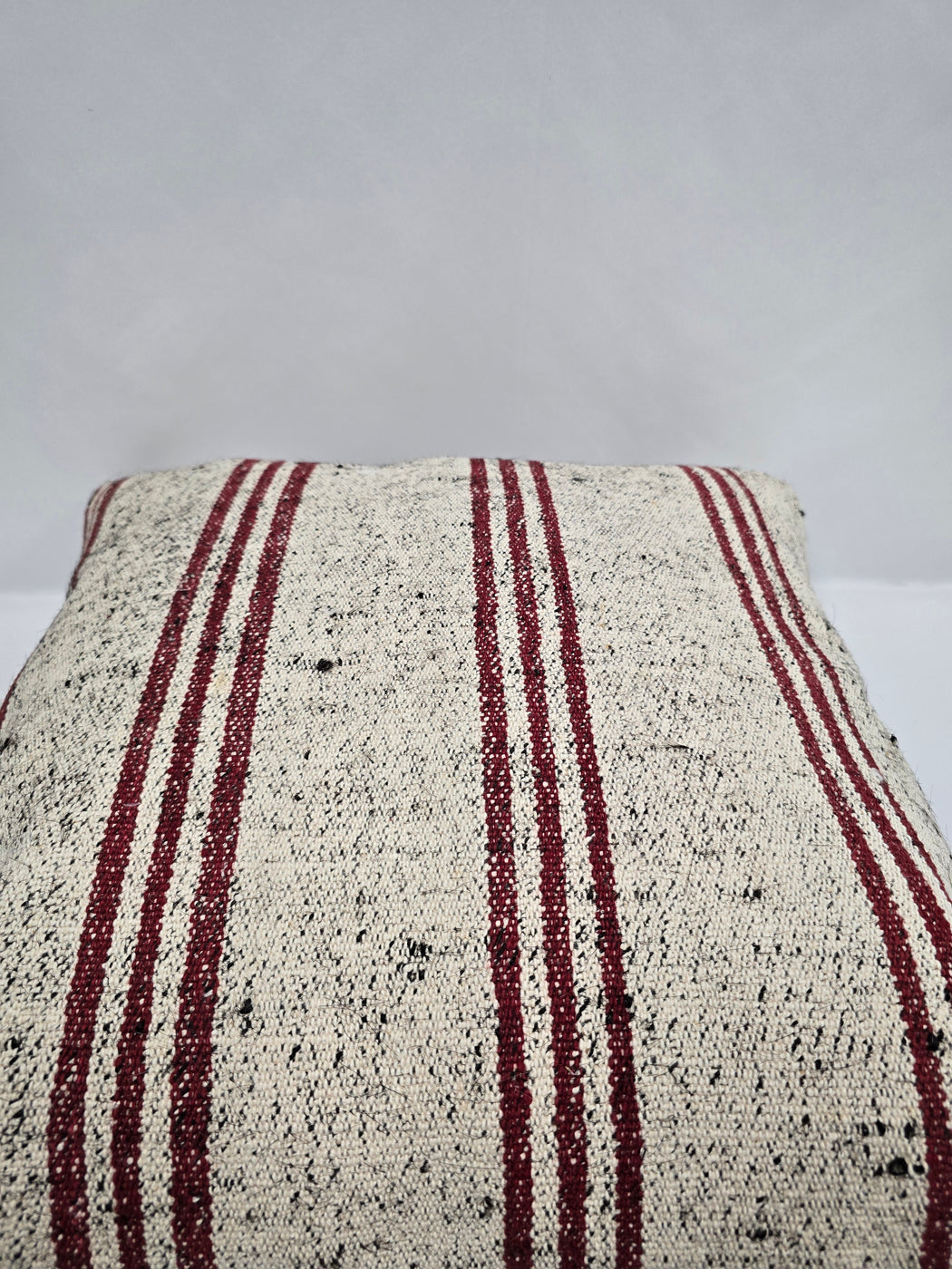 Turkish Hemp Pillow Cushion Natural Cream Black Pillow Cushion Cover 24" x 24" #9296