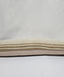 Turkish Lumbar Rug Pillow Cream Camel Cushion Cover Hemp Pillow 14" x 40" #9447