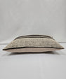 Turkish Hemp Pillow Cushion Natural Cream Black Pillow Cushion Cover 16" x 24" #9133