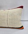 Turkish Hemp Pillow Cushion Natural Cream Black Red Pillow Cushion Cover 16" x 24" #9132
