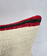 Turkish Hemp Pillow Cushion Natural Cream Black Red Pillow Cushion Cover 16" x 24" #9132