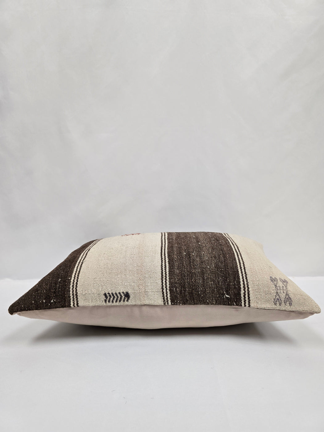 Turkish Hemp Pillow Cushion Natural Cream Brown Pillow Cushion Cover 16" x 24" #9128