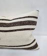 Turkish Hemp Pillow Cushion Natural Cream Brown Pillow Cushion Cover 16" x 24" #9126