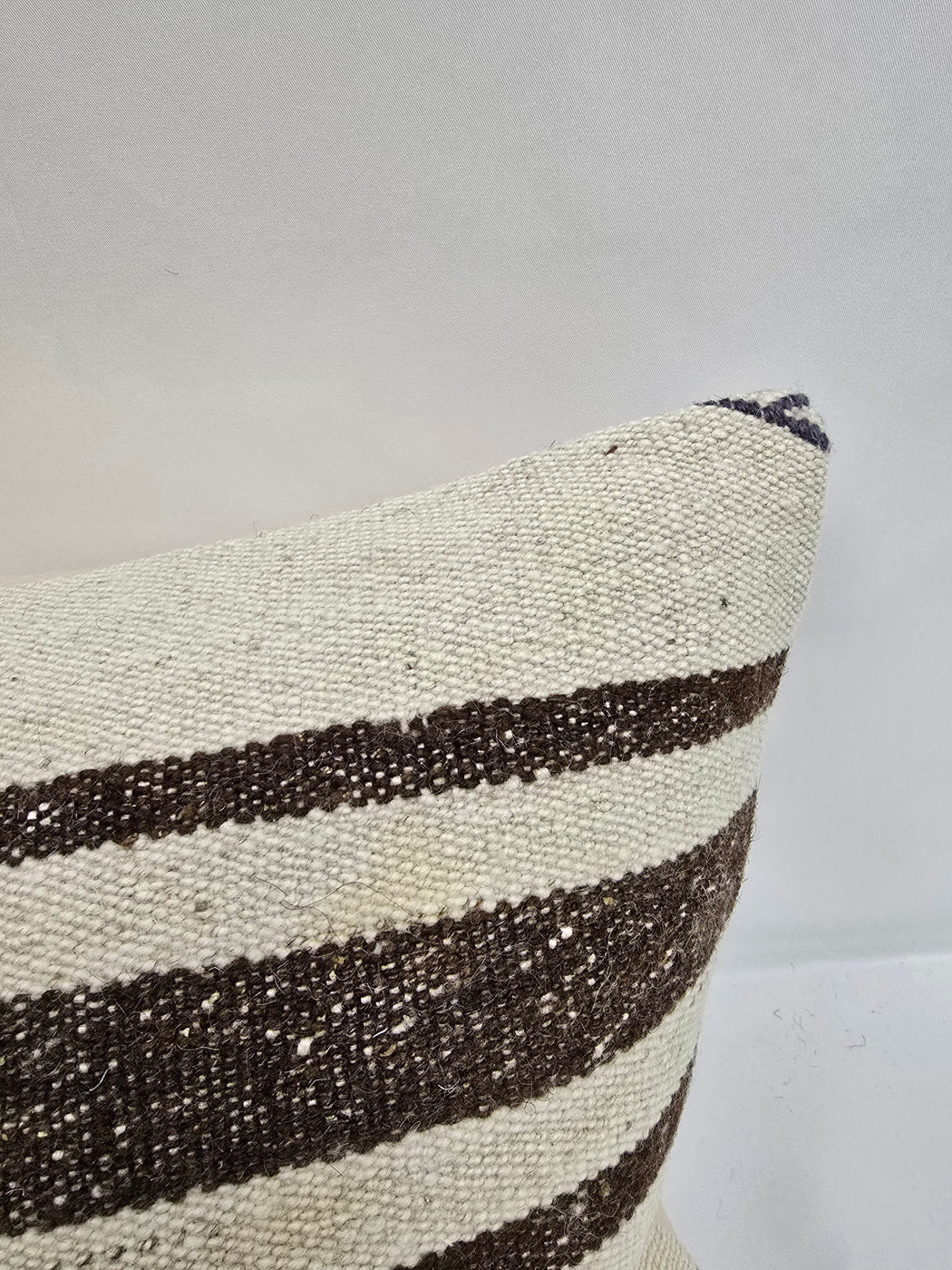 Turkish Hemp Pillow Cushion Natural Cream Brown Pillow Cushion Cover 16" x 24" #9126