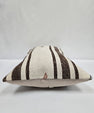 Turkish Hemp Pillow Cushion Natural Cream Brown Pillow Cushion Cover 16" x 24" #9126