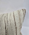Turkish Lumbar Rug Pillow Cream Brown Cushion Cover Hemp Pillow 14" x 40" #9436