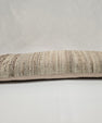 Turkish Lumbar Rug Pillow Cream Brown Cushion Cover Hemp Pillow 14" x 40" #9436