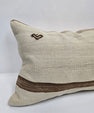Turkish Hemp Pillow Cushion Natural Cream Brown Pillow Cushion Cover 16" x 24" #9125