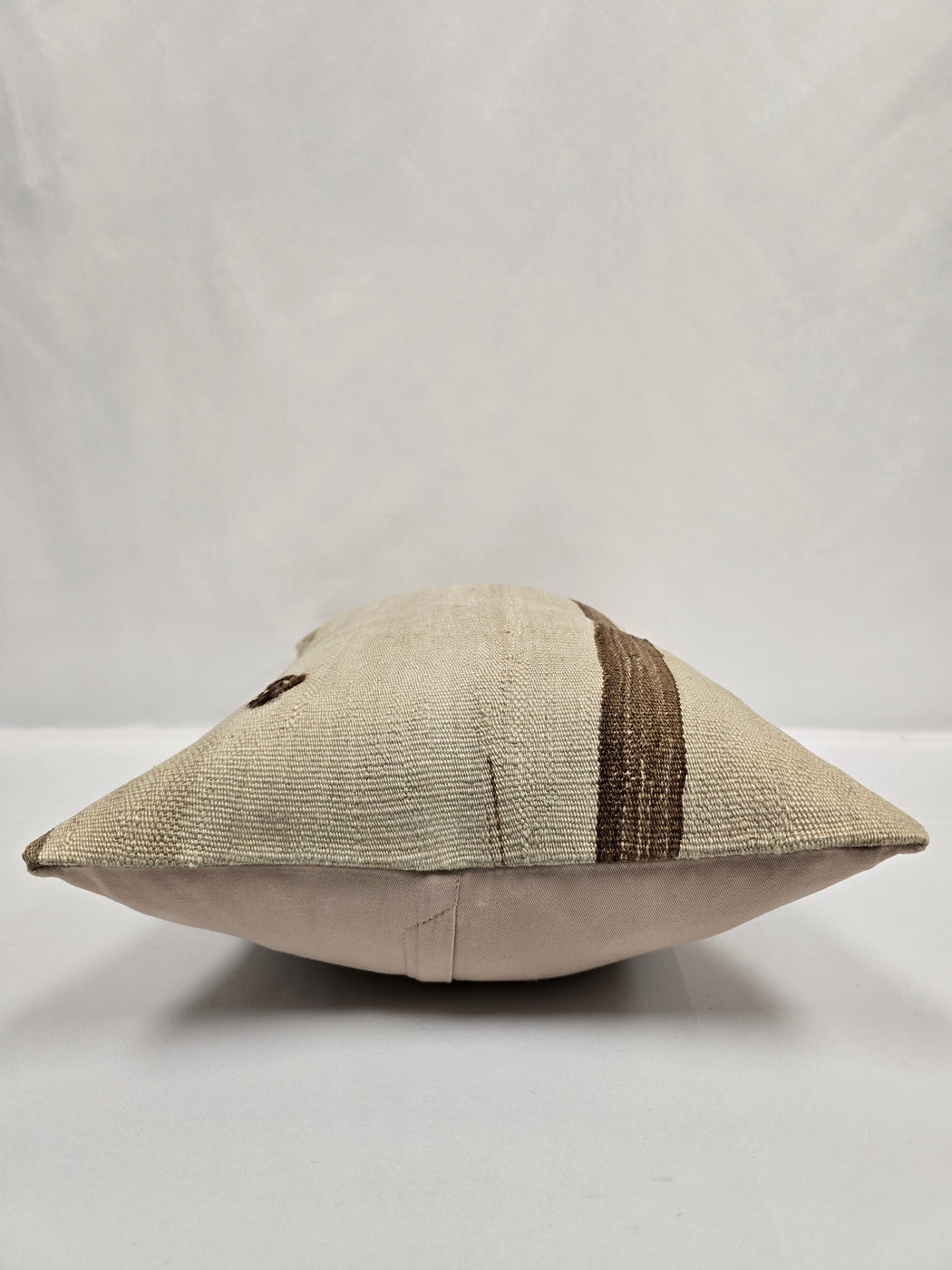 Turkish Hemp Pillow Cushion Natural Cream Brown Pillow Cushion Cover 16" x 24" #9125
