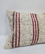 Turkish Hemp Pillow Cushion Natural Cream Black Pillow Cushion Cover 16" x 24" #9124