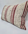 Turkish Hemp Pillow Cushion Natural Cream Black Pillow Cushion Cover 16" x 24" #9124